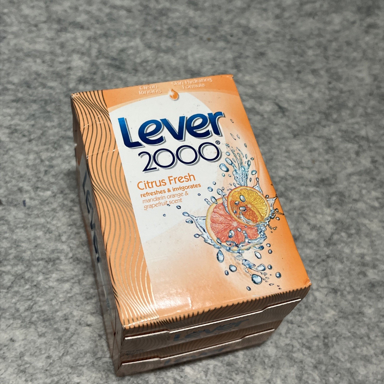 Lever 2000 Citrus Fresh Bar Soap 4 oz Discontinued Retired NOS Lot Of 2