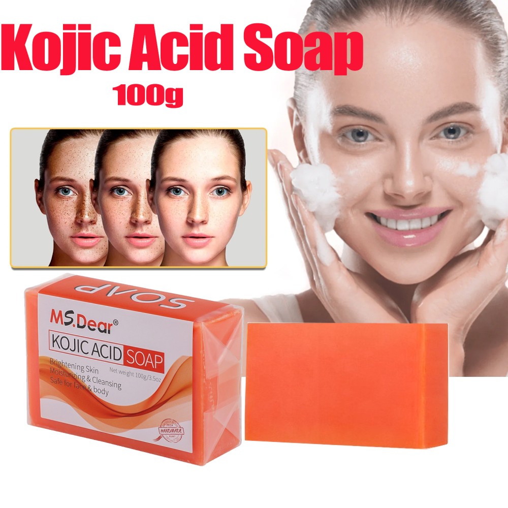 5/3X Kojic Acid Soap Acne Dark Spot Remover Skin Lightening Whitening Face Body