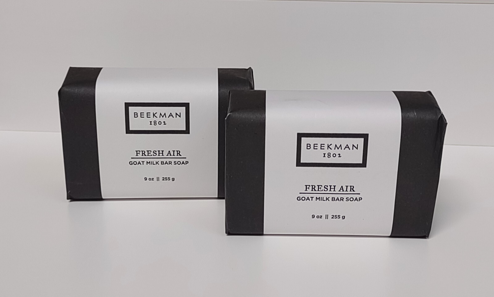 (2) Beekman 1802 Goat Milk Bar Soap FRESH AIR Jumbo Size 9 ounces each