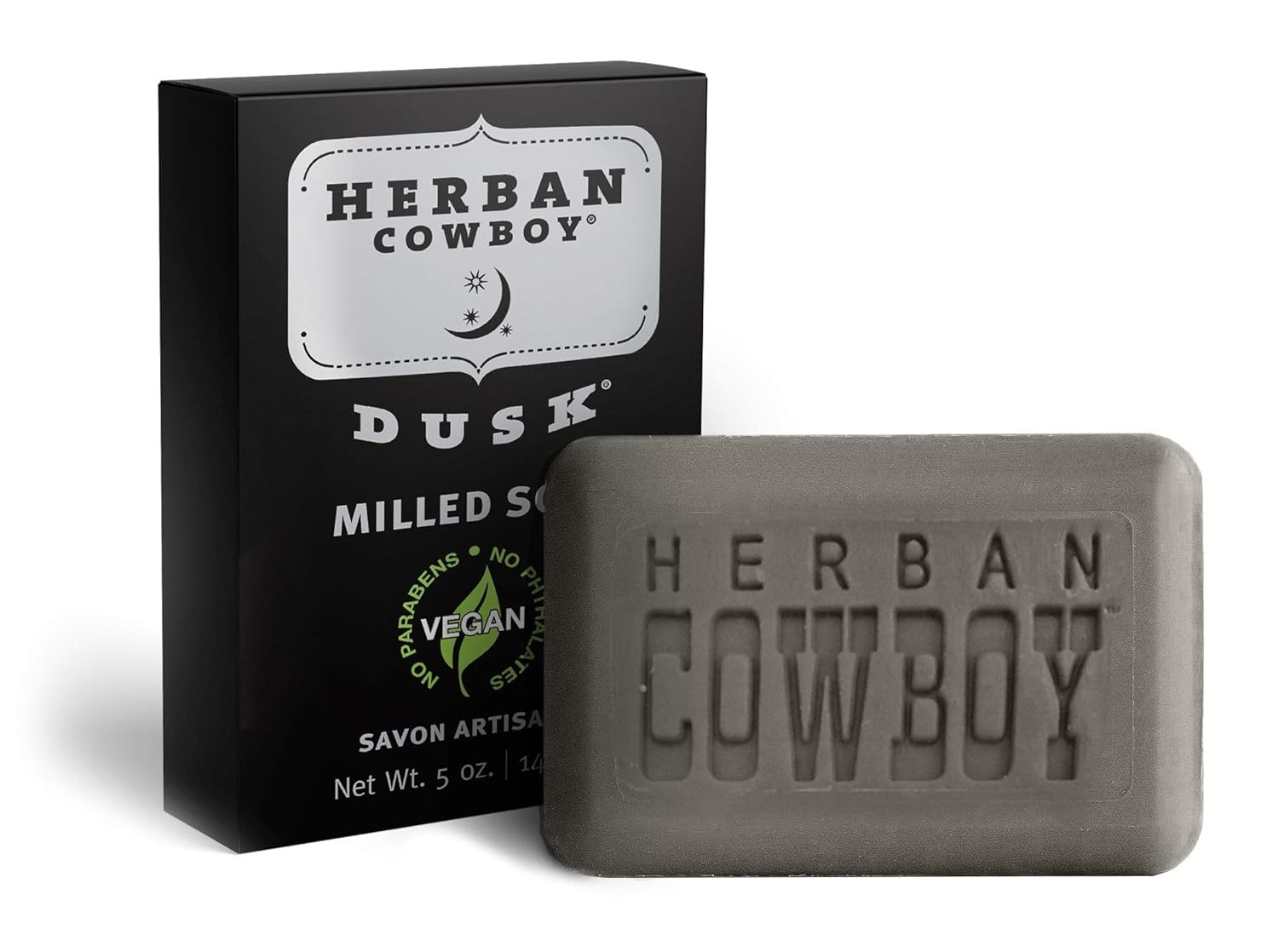 Herban Cowboy Dusk Milled Soap Pack of 6 Organic Skin Cleaning 5 Oz Each