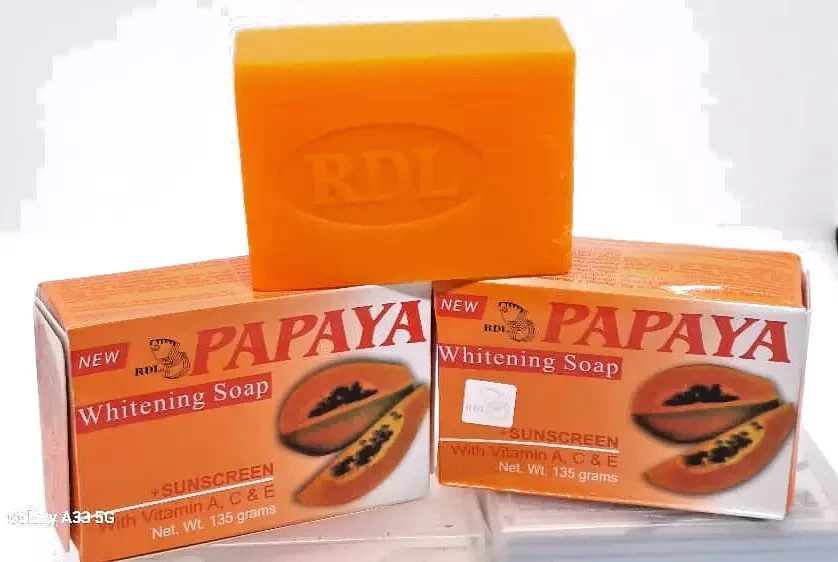 10PCS RDL Papaya All Natural Whitening Soap with Vitamin A, C & E- FREE SHIPPING