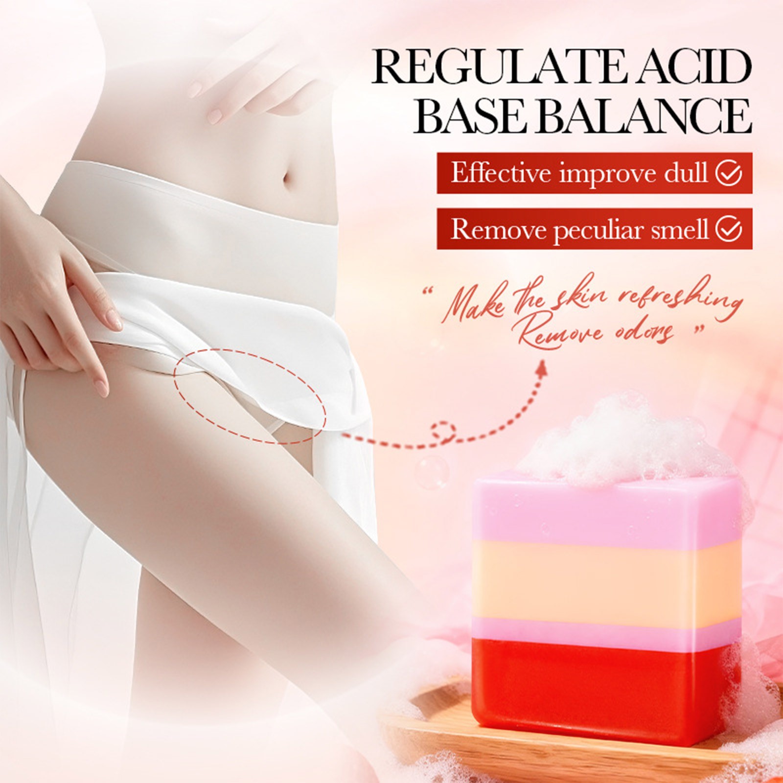 Women Tri Color Cleaning Soap Improve The Dull Skin 100g Improve Dullness