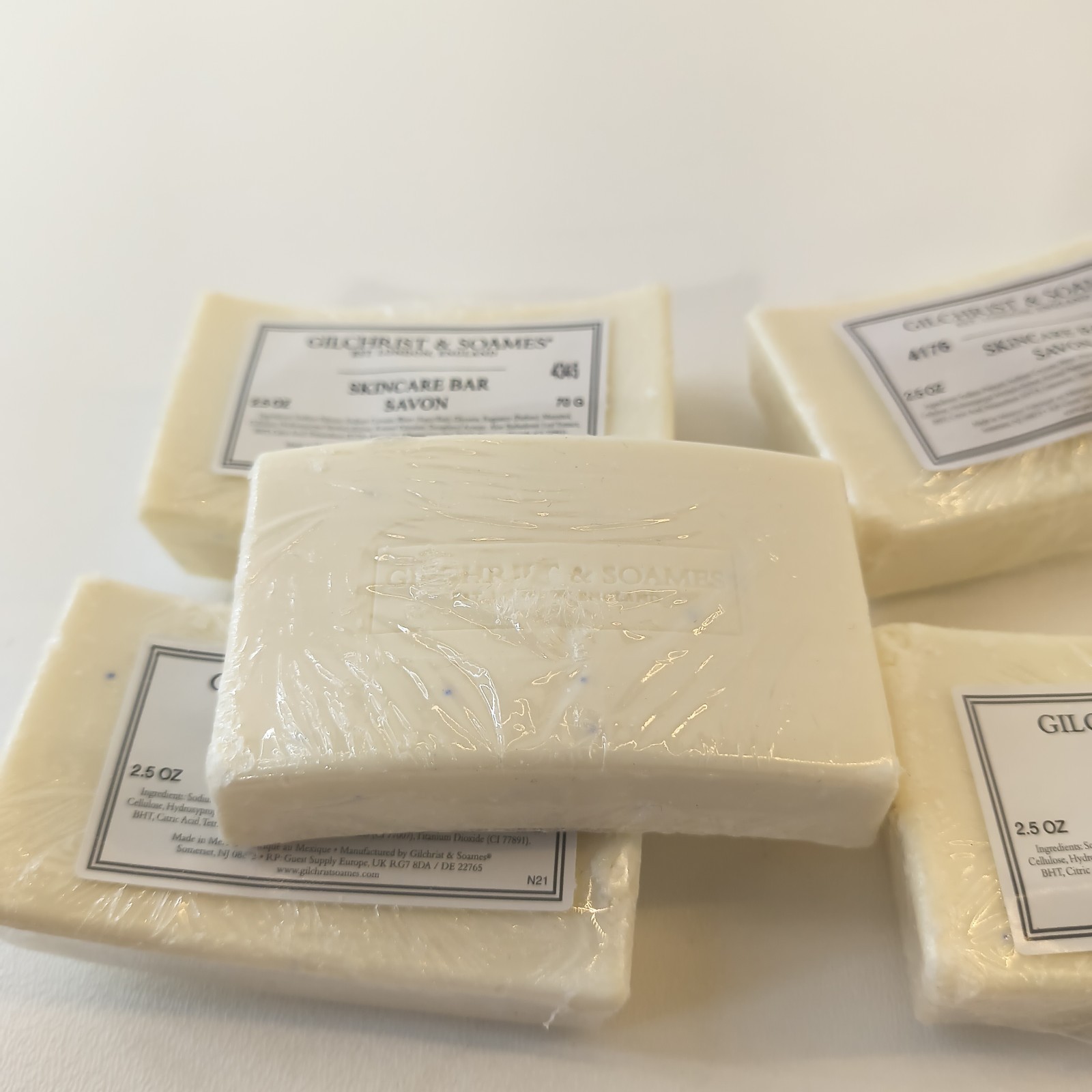 Lot 5 Gilchrist & Soames Skincare Bar Savon 2.5 oz Rectangle Saddle Travel Soap