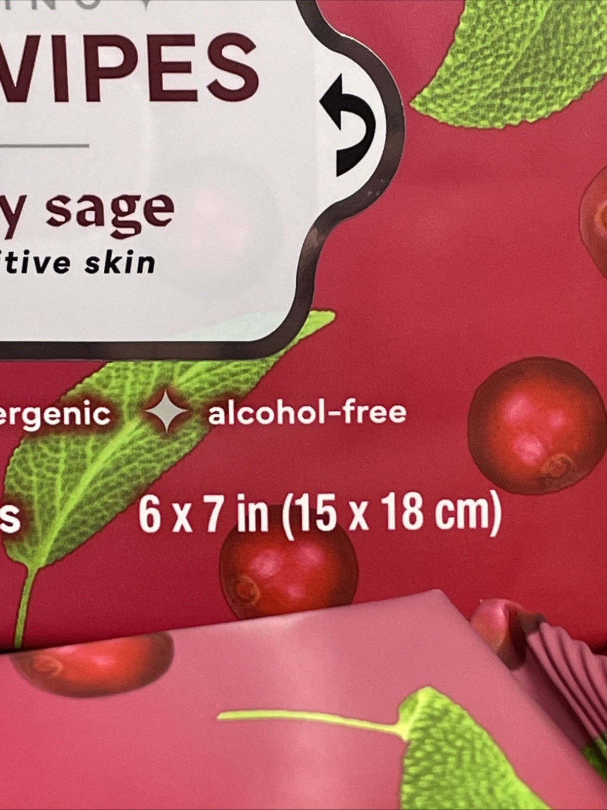 Lot Of 2 Ashley Belle Hand Wipes Cranberry Sage 60 Total New Free Shipping