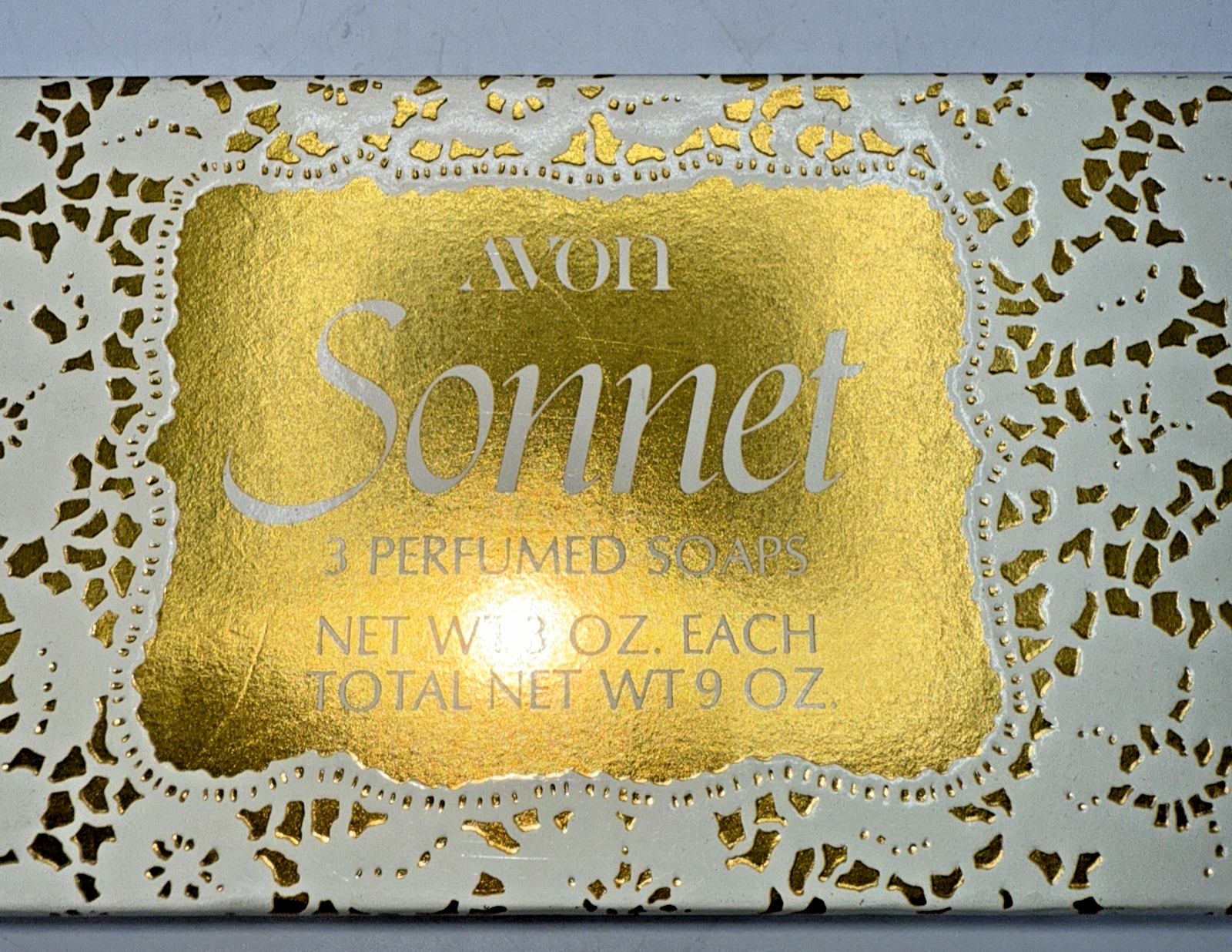 Vintage AVON Sonnet 3 Perfumed Guest Soaps Pink Decoravtive Soap New