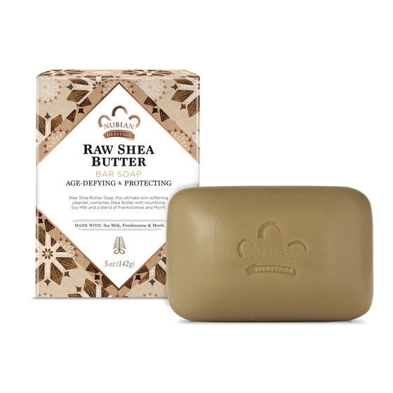 1 Pack Nubian Heritage Raw Shea Butter Bar Soap w/ Frankincense & Myrrh 5oz