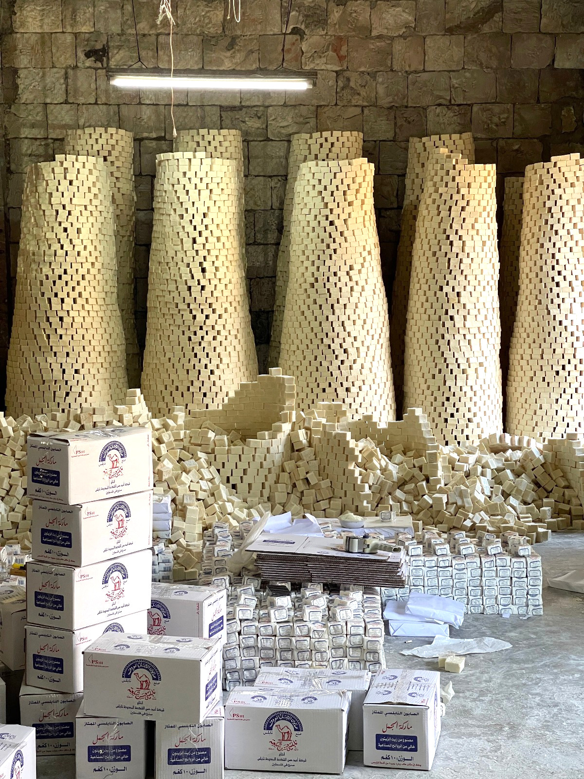 Al Jamal Soaps (144 Bars)~ Traditional Handmade Palestinian Nabulsi Soap Bars