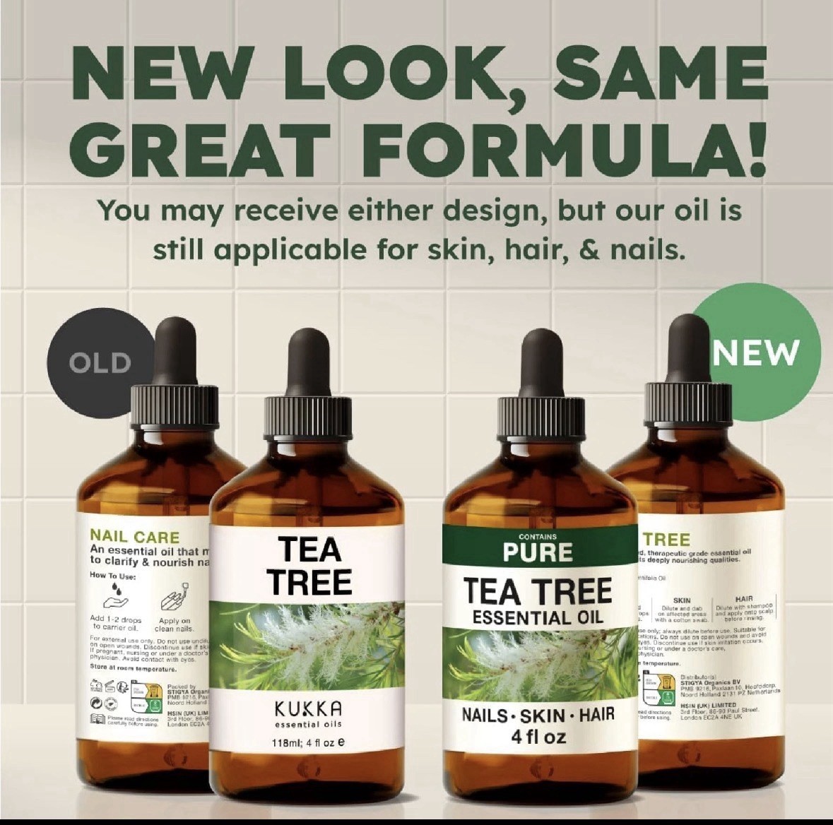 KUKKA Tea Tree Essential Oils – 4 Fl Oz – for Hair, Skin, Diffuser, Aromatherapy