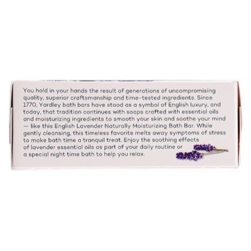 Yardley London Moisturizing Soap English Lavender 2 x 4oz Bars – Pack of 3