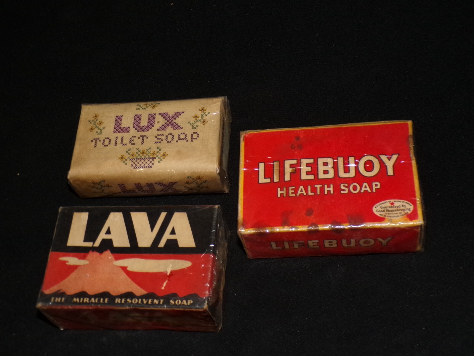 Lifebuoy Soap Advertising Bar Unused Lava Lux Toilet Soap Vintage Rare [fa127]