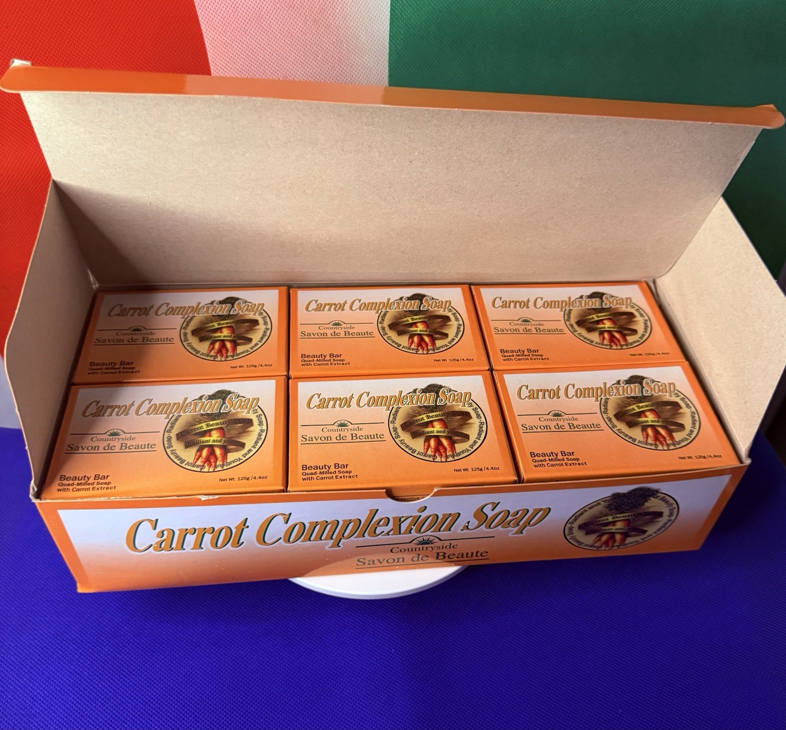 Countryside Savon de Beaute Carrot Beauty Bar 4.4oz Paraben-Free Soap
