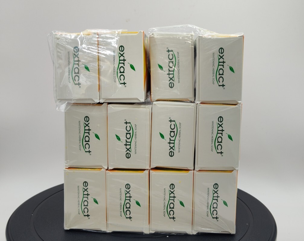 12 pcs Extract Papaya Original Whitening Herbal Soap 12 x 125g
