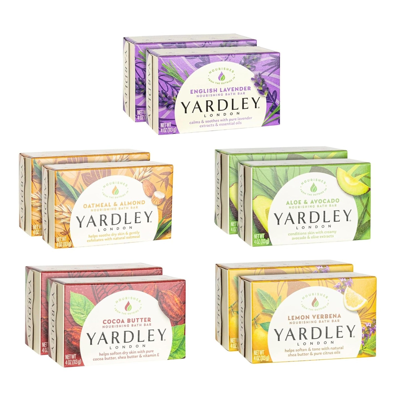Yardley London Soap Bath Bar Bundle – 42.5 Ounce (Pack of 1), Multi-Colored