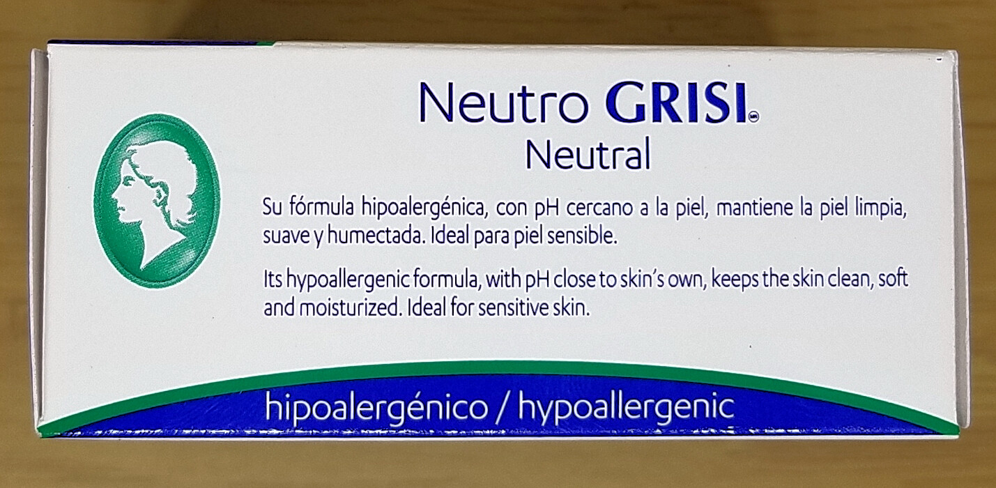GRISI NEUTRAL NEUTRO SOAP Balancing 3.5 oz Scent Bar Hand Face Jabon 1 Pack