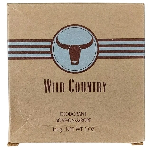 Wild Country Soap-on-a-Rope Body Bar Soap for Men, Beige, 5 oz New