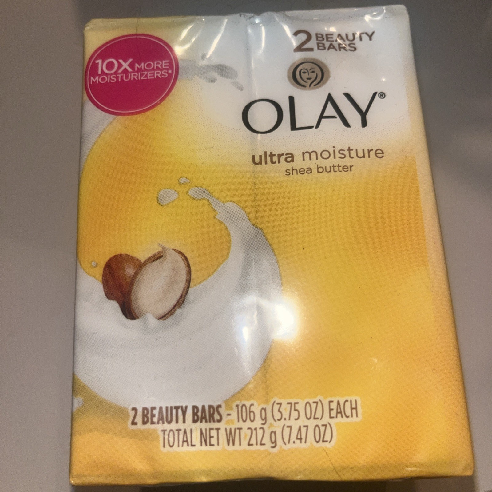 Olay Ultra Moisture Beauty Bar Shea Butter 10x Moisturizer 2 Bars. Rare Soap