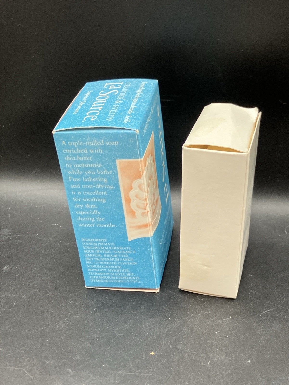 Crabtree & Evelyn La Source Moisturizing Soap Shea Butter 3.5 oz & 1 oz (2 Bars)