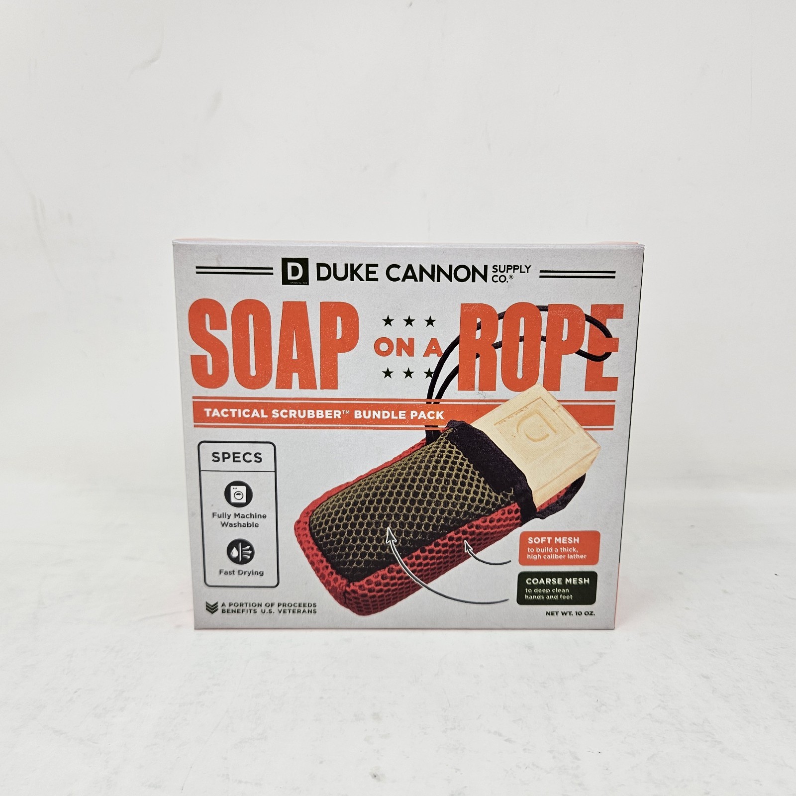 Duke Cannon Soap On a Rope – Tactical Scrubber Bundle Pack (Oak Barrel Scent)
