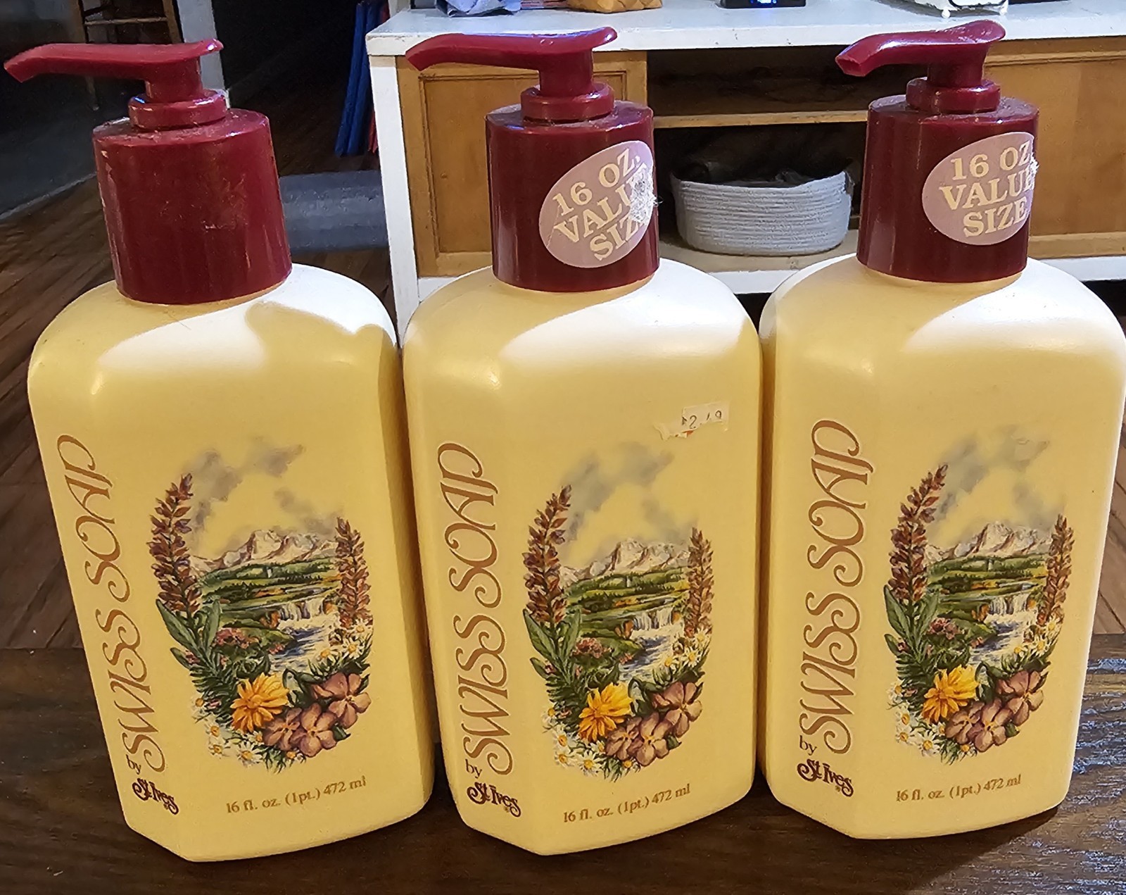 Vintage St Ives Swiss Soap Hand Body Liquid Lot Of 4 16fl oz 1988 New