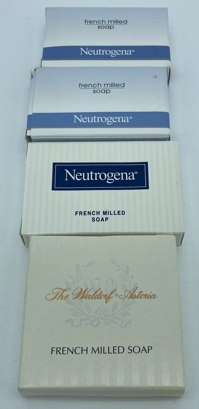Vtg Lot Of Travel Size Soap French Milled Neutrogena, The Waldorf Astoria
