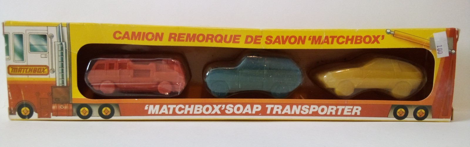 VTG 1982 MATCHBOX SOAP TRANSPORTER CAR HAULER MIB W/BOX RARE ao