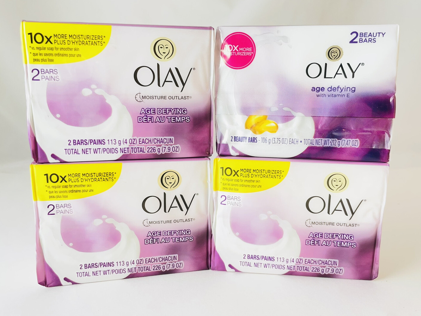 8-Pack of Olay Age Defying Bar Soap – ORIGINAL FORMULA 10x More Moisturizers