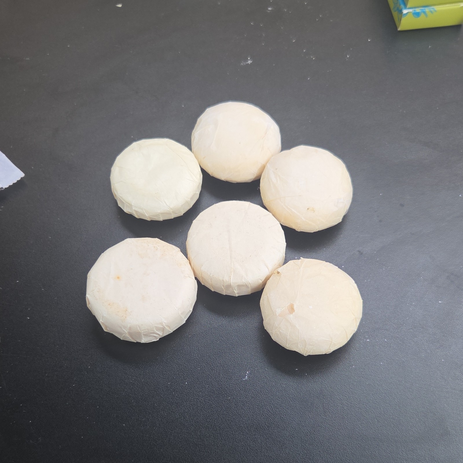 The Datai Round Body Bar Soap Multipack Lot of 6 Individually Wrapped, Beige
