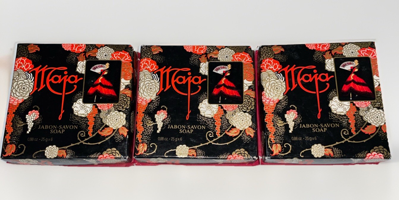 VINTAGE Maja soap boxes~ produced by Myrurgia~3 Boxes~18 Bars Total