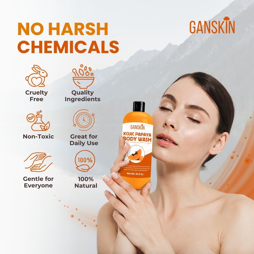 Kojic Acid Soap for Hyperpigmentation – Skin Brightening Kojic Papaya Body Wash