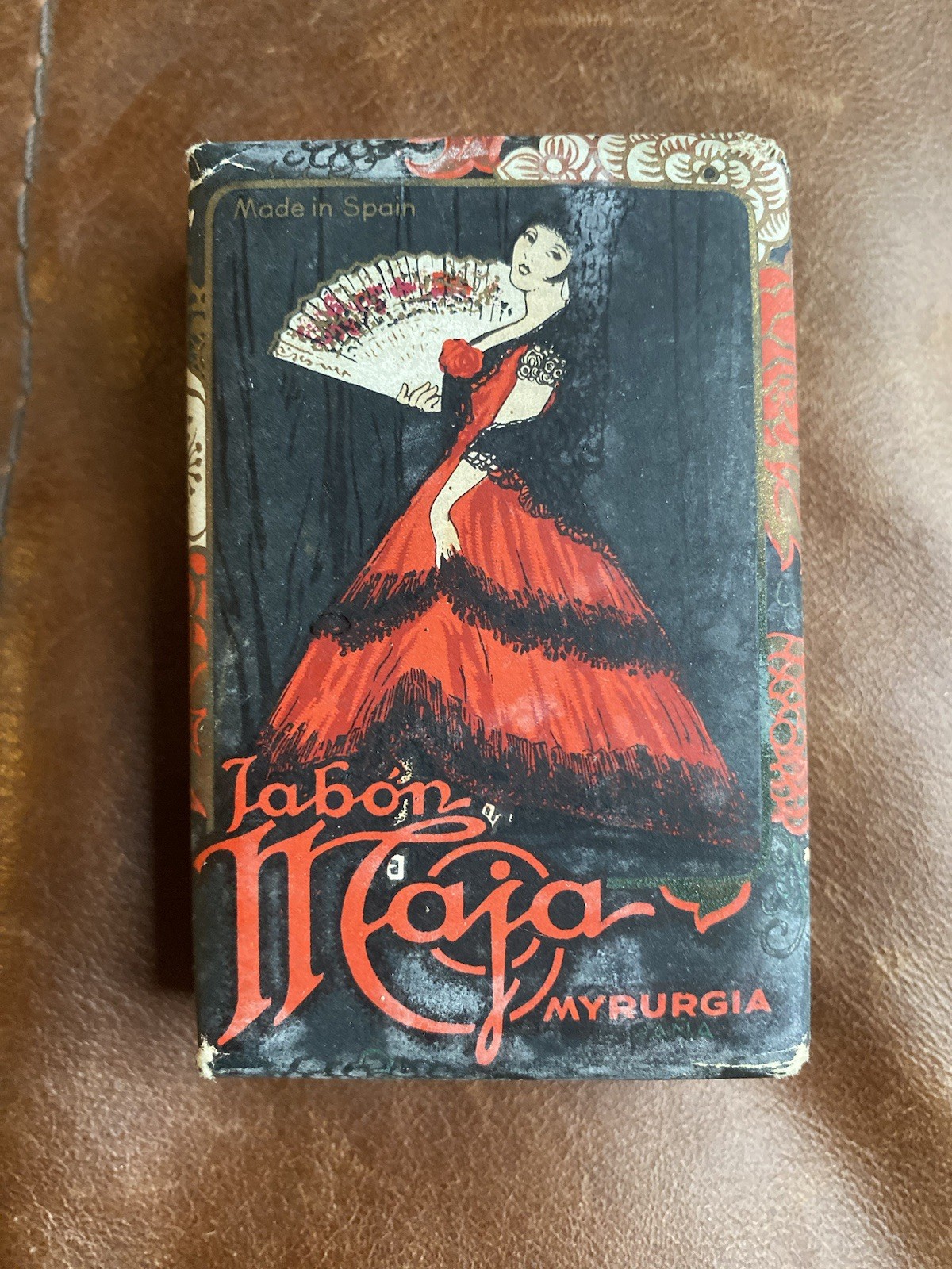 Vintage Jabon Myrurgia Espana Maja Soap NOS 90g Bar -Spain Beautiful Packaging