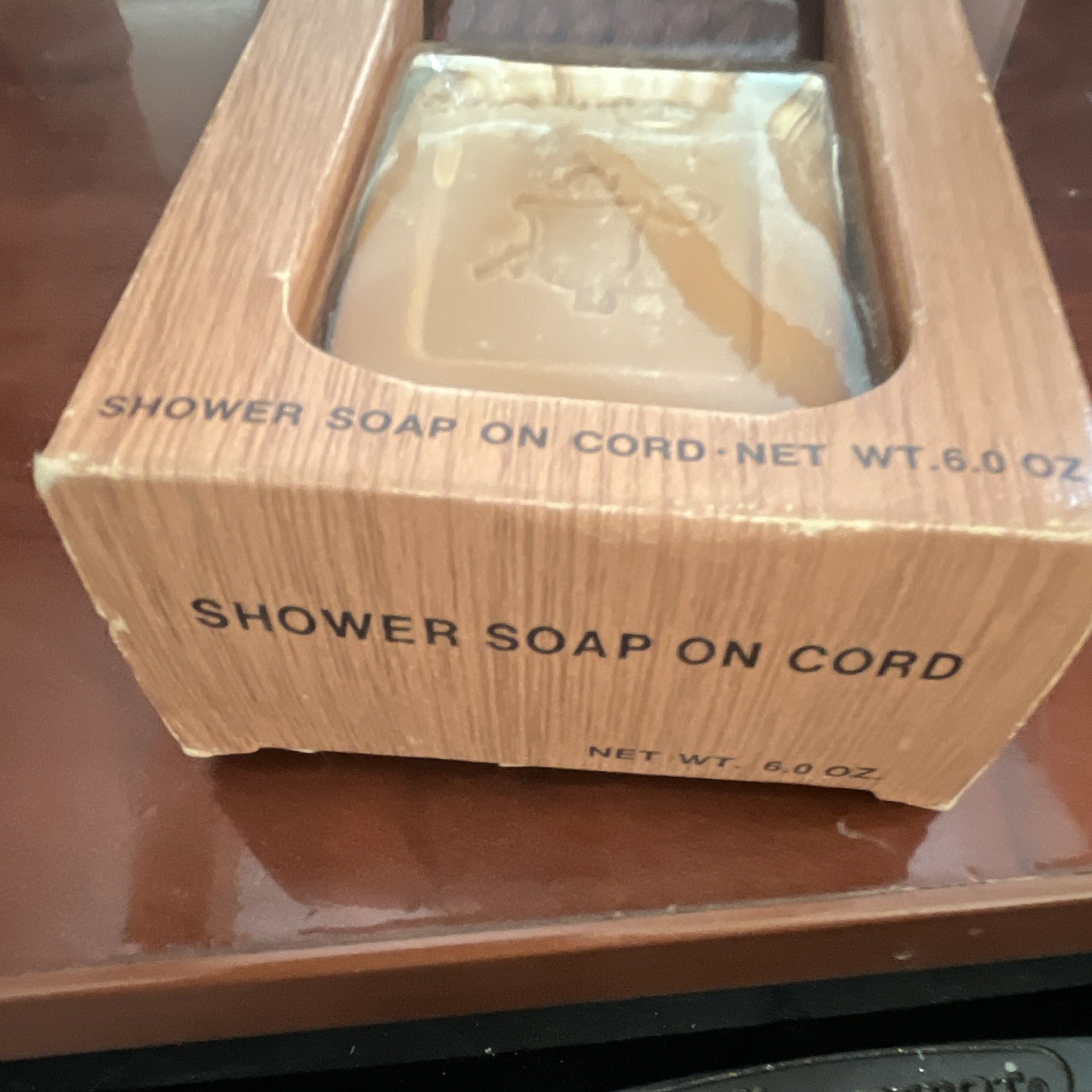 English Leather Shower Soap on a Cord Hard-Milled Leather Scent 6 oz Men