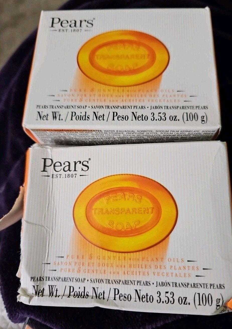 Pears Soap, Pure & Gentle with Natural Oils, 2-Pack – 3.5 Ounce (Pack of 2)