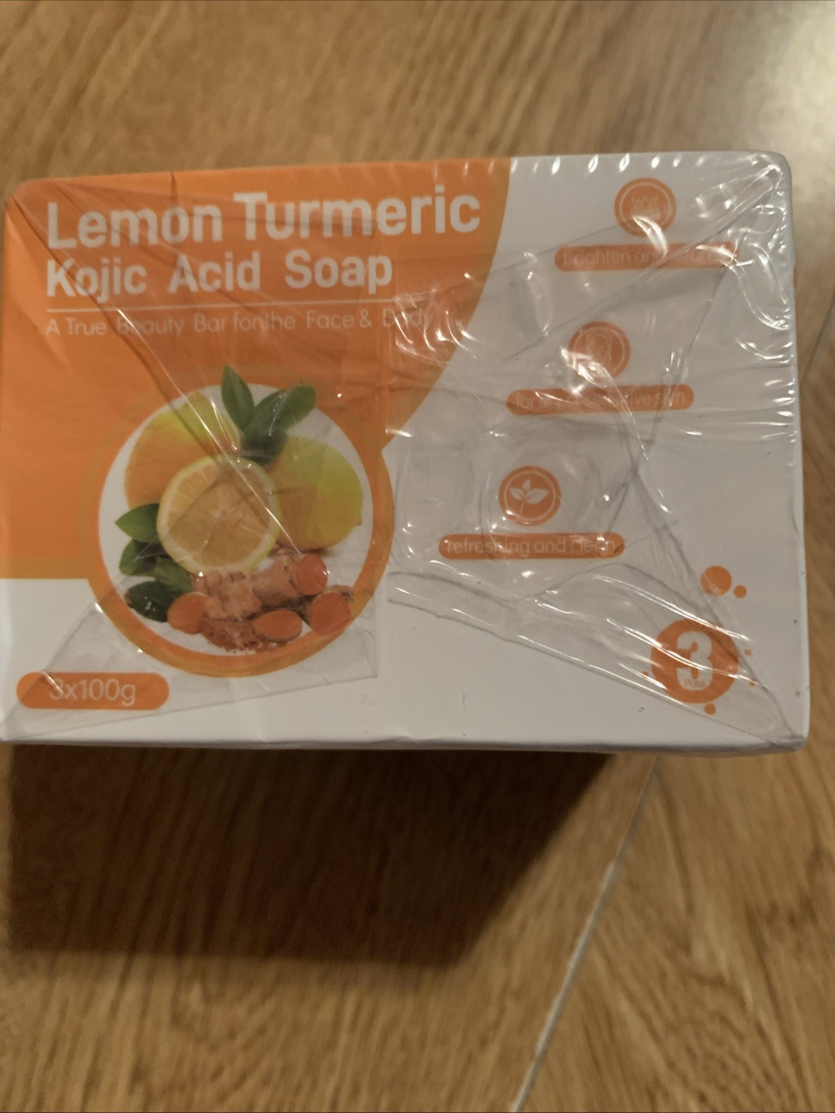 Lemon Turmeric Kojic Acid Soap 3x100g Expires 07/2028