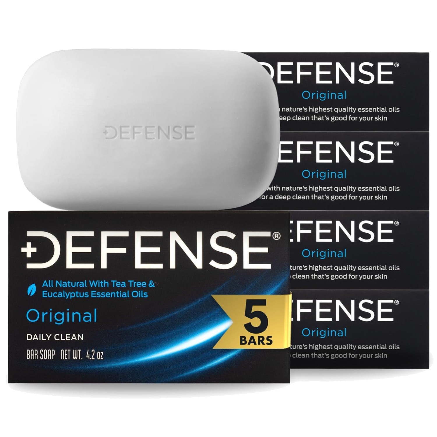 5pk Tea Tree Bar Soap for Men – All Natural Ingredients
