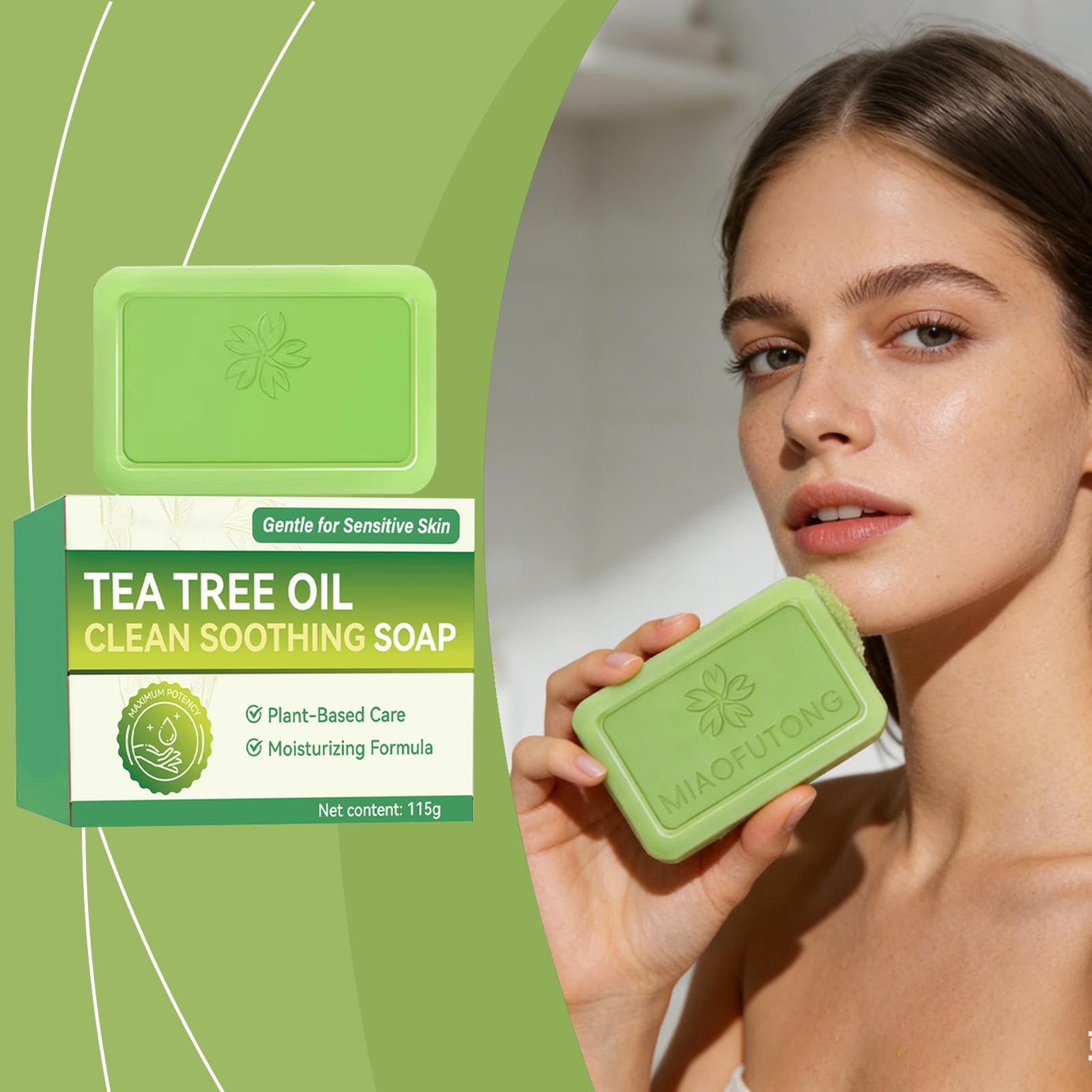 Veloma Soap Againstfungal Soap Relief Soap Bar –Body Wash Designed For Face Tea