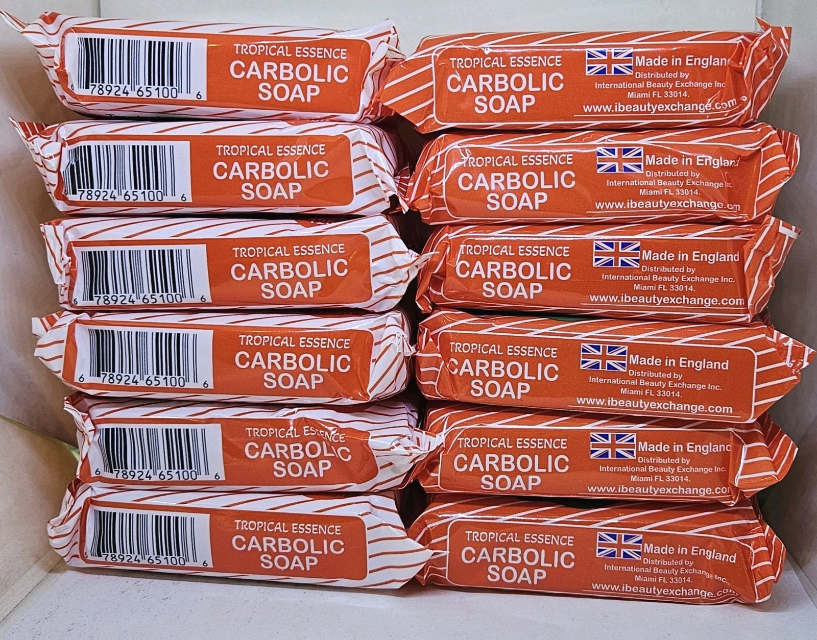 CARBOLIC SOAP 12Pcs /JABON CARBOLICO ISLAND PRIDE 12 Pcs 4.41 OZ