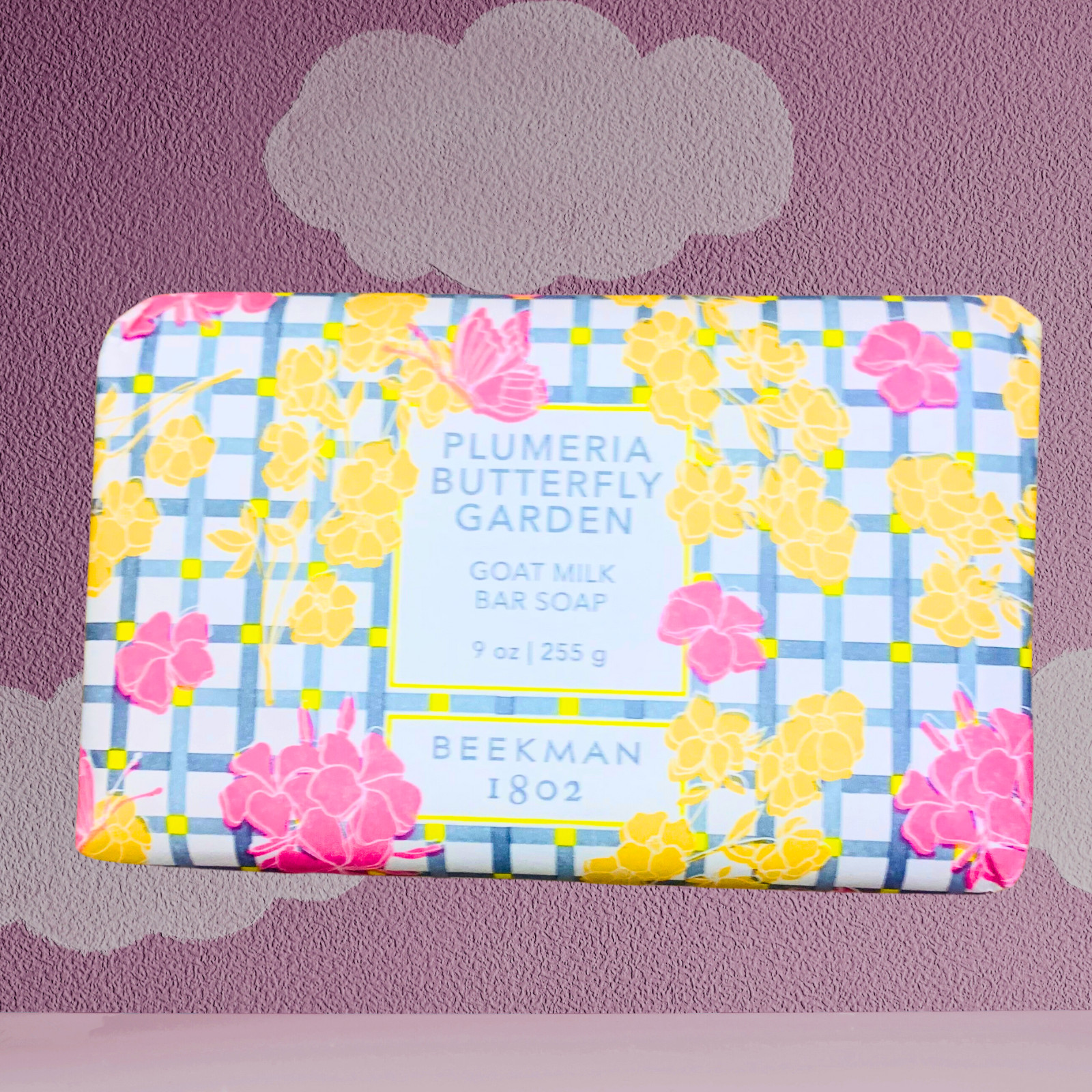 BEEKMAN 1802 Plumeria Butterfly Garden Goat Milk Bar Soap 9 OZ ~ JUMBO SIZE