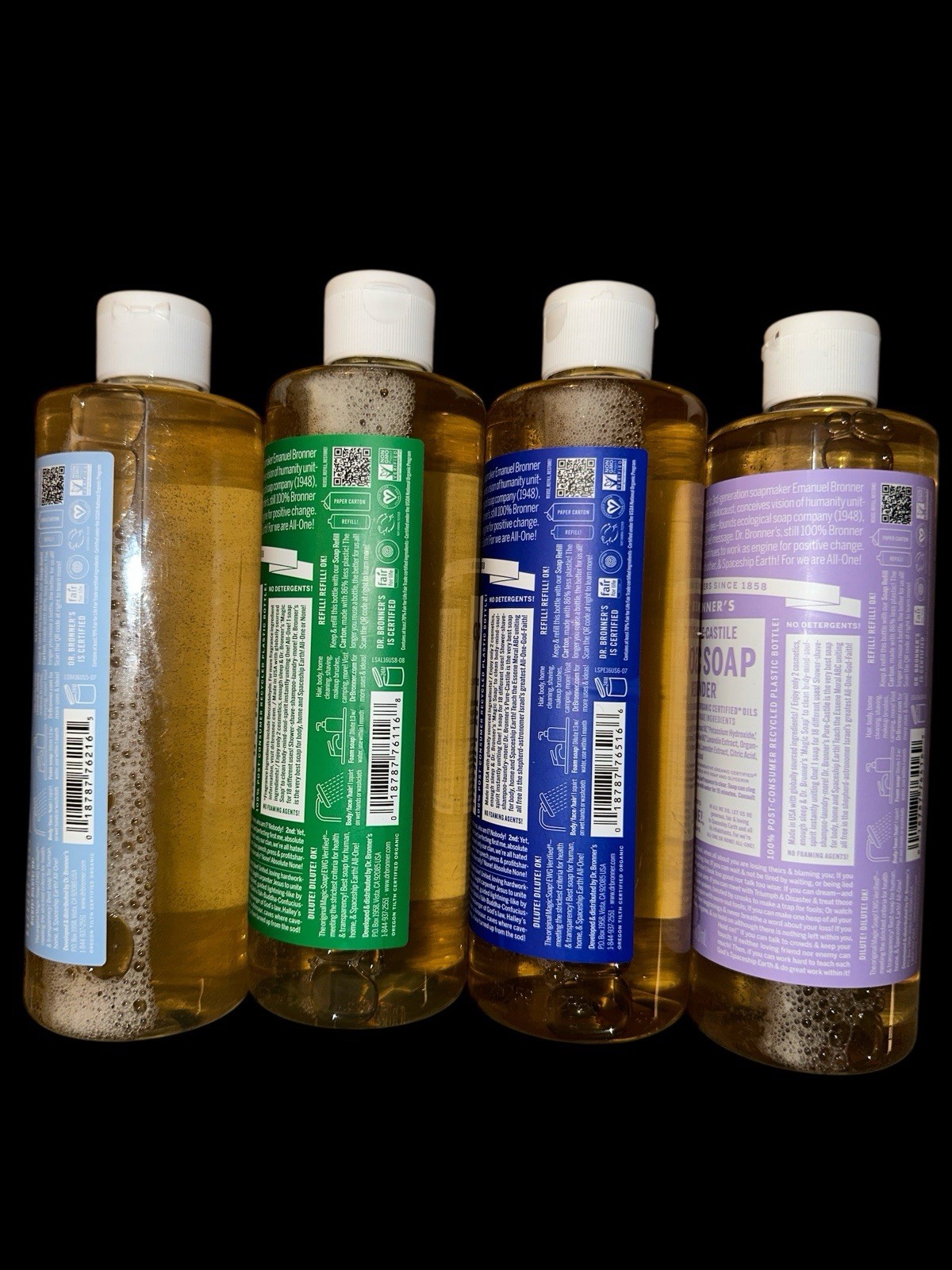 Dr Bronner’s 18-In-1 Hemp Pure-Castile Soap 16fl oz 473ml U -Choose New Sealed