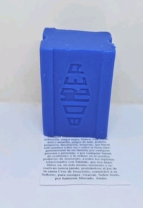 JABON AZUL / BLUE SOAP PARA PROTECCION Y ROMPER BRUJERIA GRATIS ORACION 1 PC