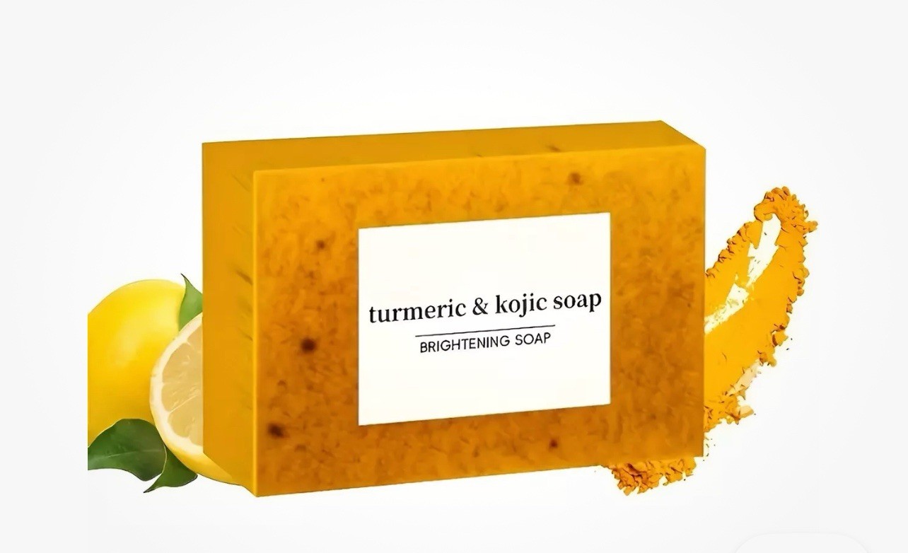 Turmeric Kojic Acid Brightening Soap Skin Whitening Dark Spots lightening Acne