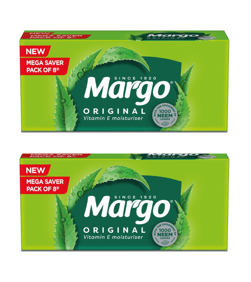 Margo Original Neem Soap 125g x16 Vitamin E Clear Skin Bath Soap