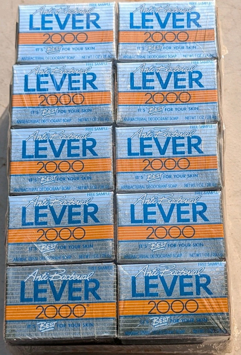 FACTORY SEALED SET OF 30 NEW LEVER 2000 1oz DEODORANT BAR SOAPS ANTIBACTERIAL