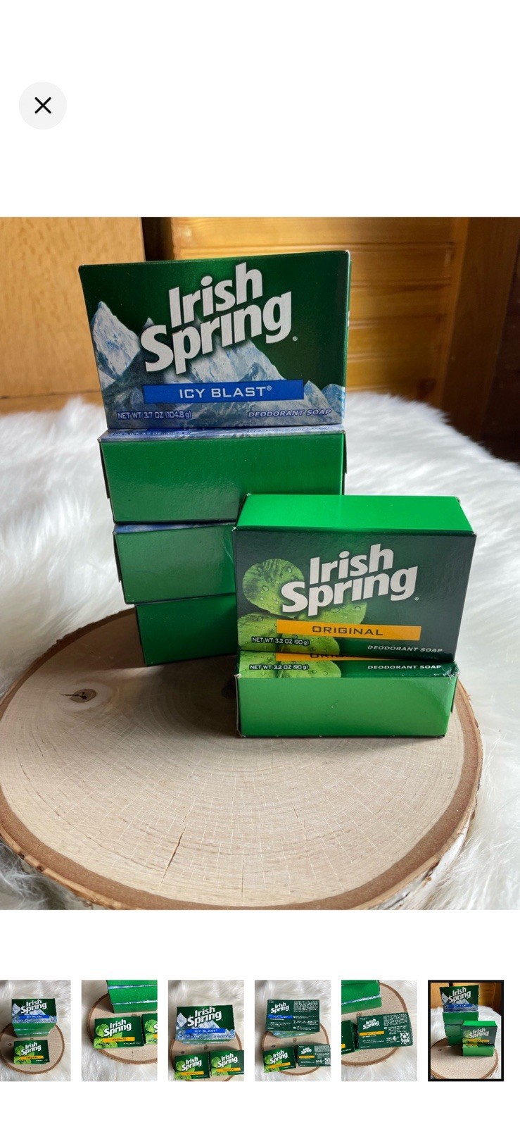 Irish Spring Deodorant Bar Soap Multipack Original & Icy Blast 3.2oz/3.7oz