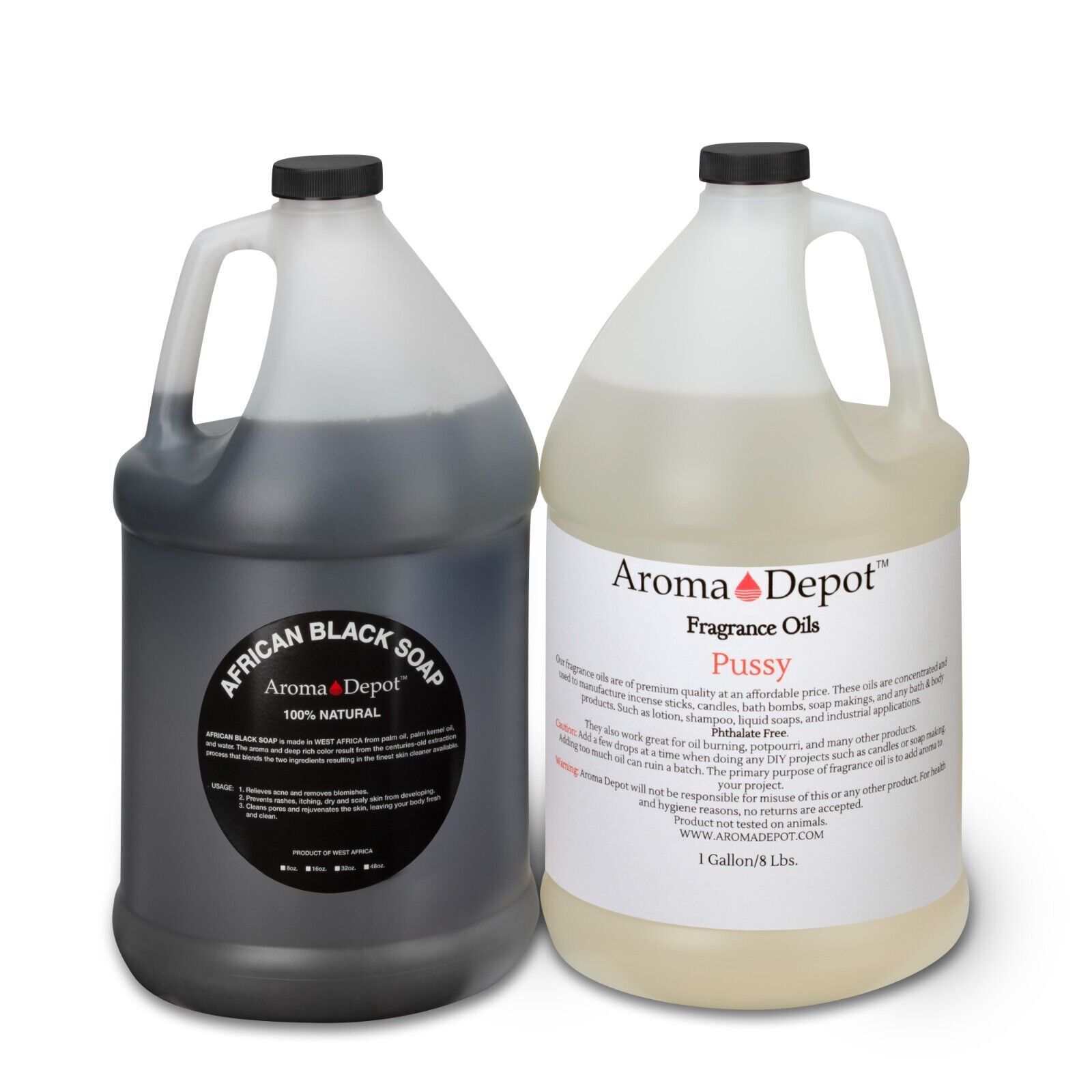 SCENTED Liquid Raw African Black Soap 100% Natural For Face & Body Wash