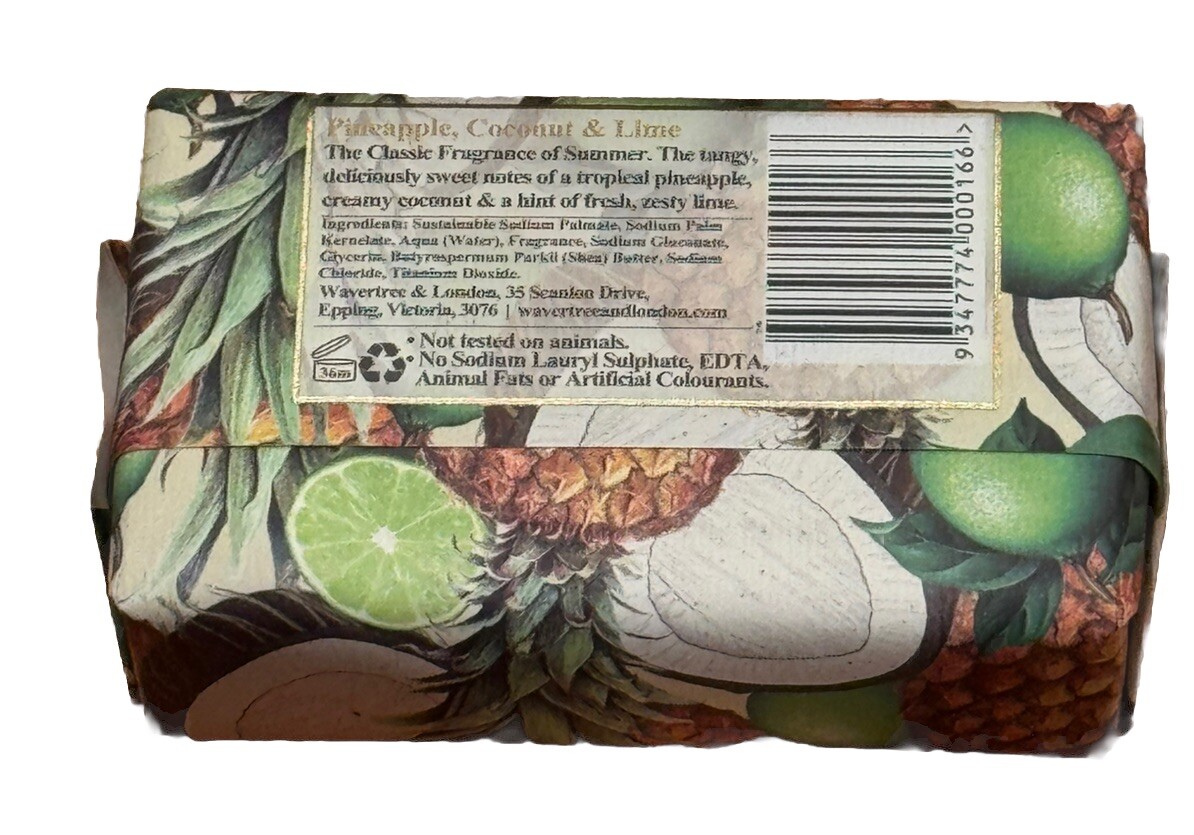 Wavertree & London Australia Ultimate Soap Bundle 1X Basil 1X Pineapple