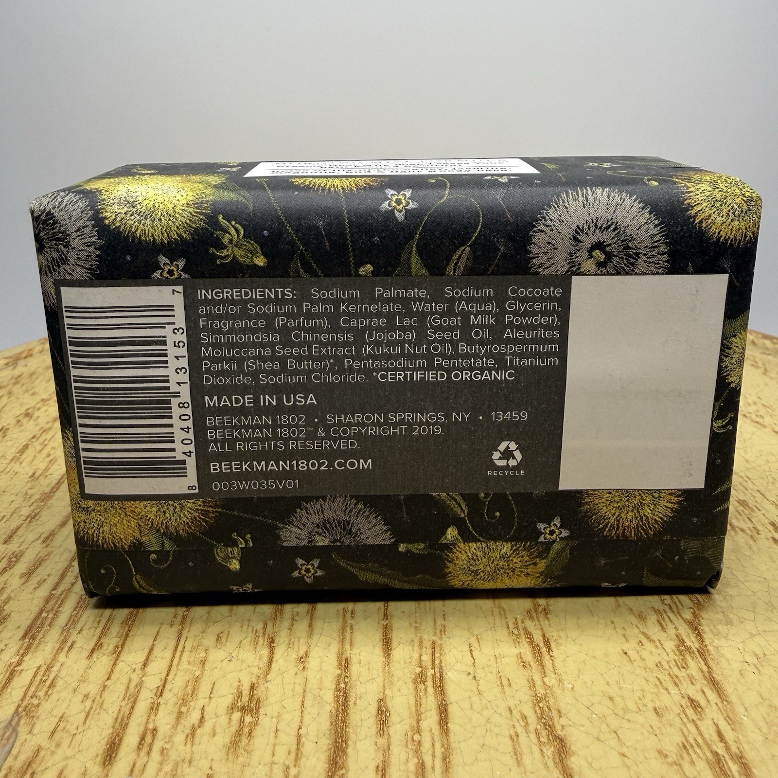 Beekman 1802 Pure Goat Milk Soap Bar Morning Mist 9 oz NEW Lily Of The Valley