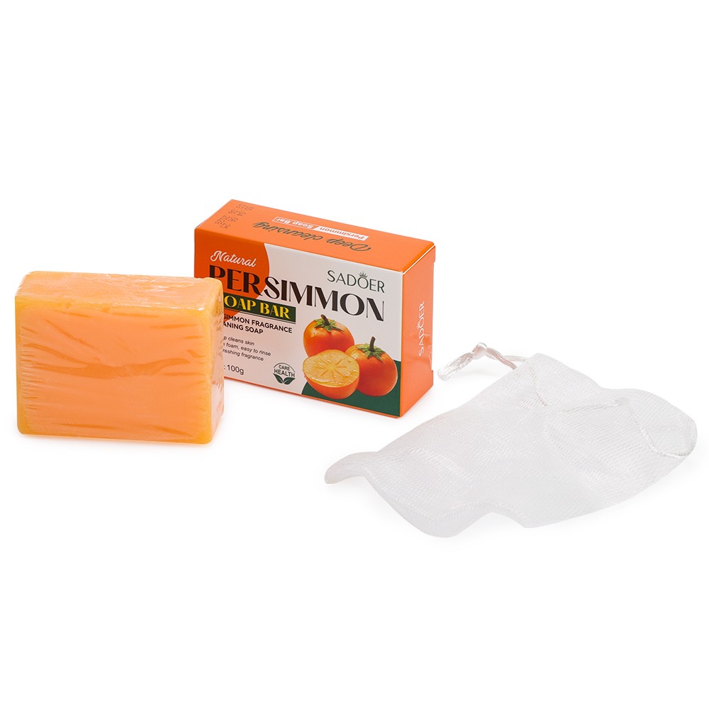 1~5 PCS Persimmon Soap Bar Body Odor Control Deodorant Soap for Men & Women US