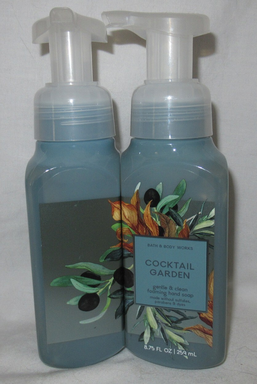 Bath & Body Works Gentle & Clean Foaming Hand Soap Lot Set 2 COCKTAIL GARDEN
