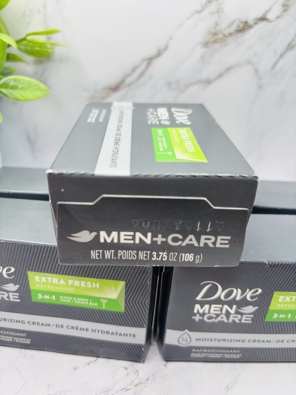 Dove Men+Care Body and Face Bar Soap Extra Fresh 3.75 oz 5-Count