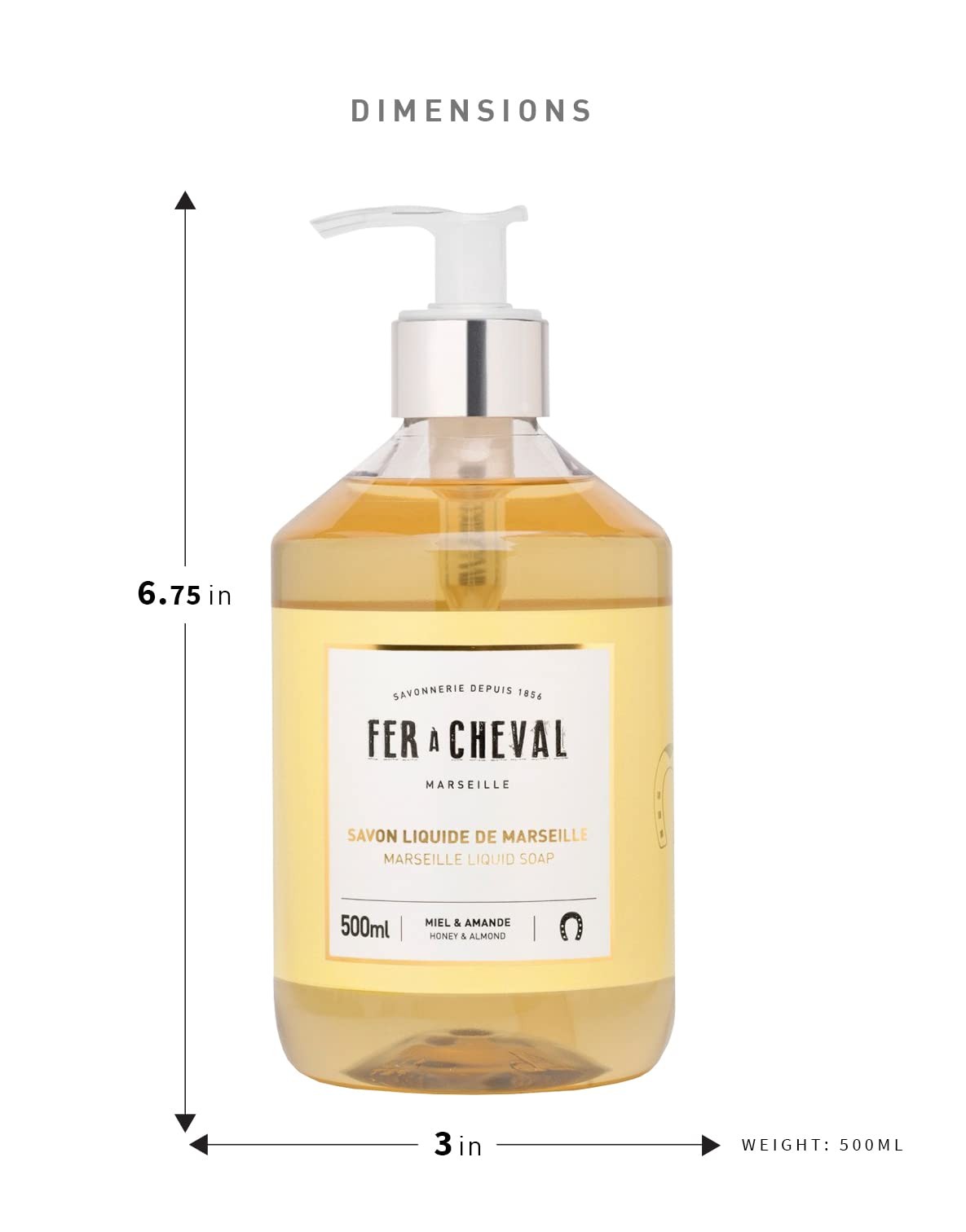 Marseille Liquid Soap, Honey Almond Liquid Soap, Organic French Savon Liquide…